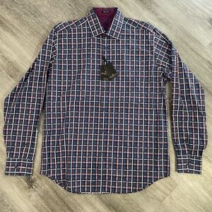 NWT Bugatchi Uomo Classic Fit Button Up Shirt